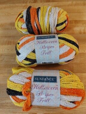 Sundance Halloween Stripes Frill Yarn